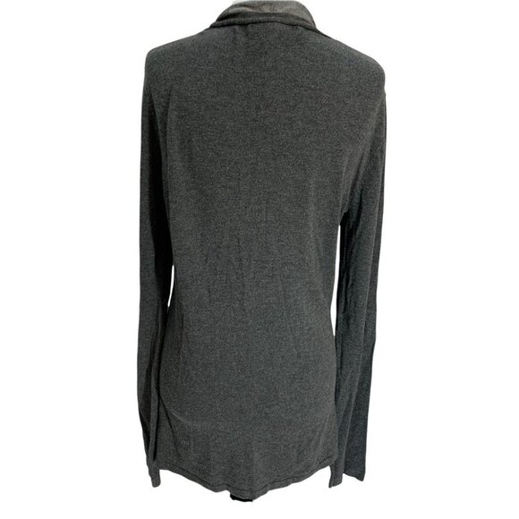 𝅺point Zero Grey V Neck Long Cardigan Size M - Picture 6 of 10